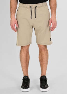 REBASE - REBASE TERRY FLEECE SHORTS WITH ZIPPERS AT POCKETS ΜΠΕΖ