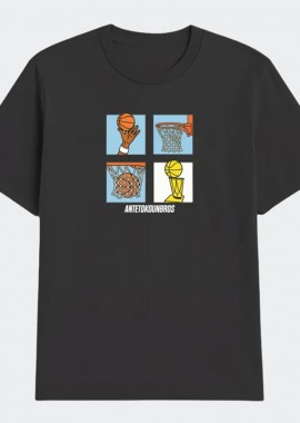 ANTETOKOUNBROS - ANTETOKOUNBROS AB STORYBOARD T-SHIRT ΜΑΥΡΟ