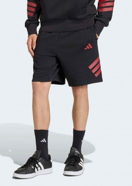 ADIDAS PERFORMANCE - ADIDAS MEN 3-STRIPES FRENCH TERRY SHORTS ΜΑΥΡΟ
