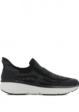 SJ - Μαύρο ανδρικό slip-on sneaker
