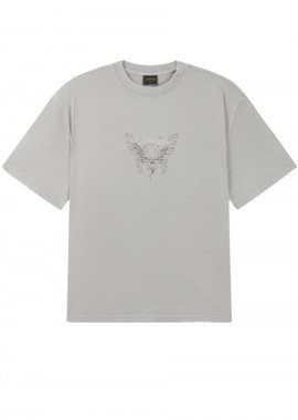 ED HARDY - Ed Hardy Ανδρικό T-Shirt Skull Rose - Γκρι-ED5669-GREY