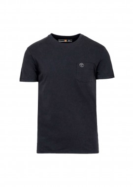 TIMBERLAND - Timberland ανδρικό T-shirt με τσέπη και κεντημένο tree logo Slim Fit - TB0A2CQYX651 Μαύρο