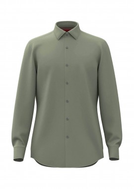 HUGO - Hugo Boss ανδρικό πουκάμισο μονόχρωμο Slim Fit