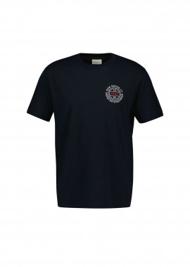 GANT - Gant ανδρικό T-shirt με graphic logo print Regular Fit - 2003402 Μαύρο