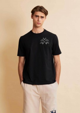 LA MARTINA - La Martina ανδρικό T-shirt με λογότυπο Boxy Fit