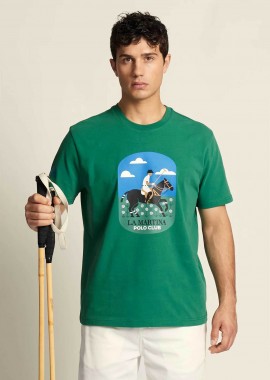 LA MARTINA - La Martina ανδρικό T-shirt με graphic print Regular Fit