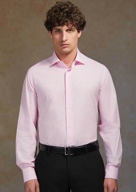 OXFORD COMPANY - Oxford Company ανδρικό Classic πουκάμισο καρό Regular Fit Club - M330NRZ20.02 Ροζ