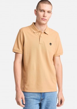 TIMBERLAND - Timberland ανδρική μπλούζα πόλο πικέ κοντομάνικη με κεντημένο tree logo Regular Fit