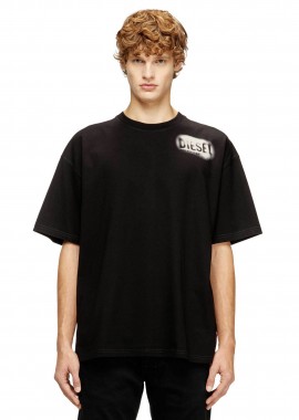 DIESEL - Diesel ανδρικό T-shirt με λογότυπο και μοτίβο Relaxed Fit