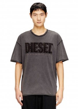 DIESEL - Diesel ανδρικό T-shirt με λογότυπο Relaxed Fit