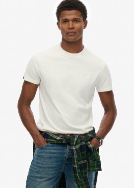 SUPERDRY & CO - Superdry ανδρικό T-shirt με κεντημένο λογότυπο Slim Fit