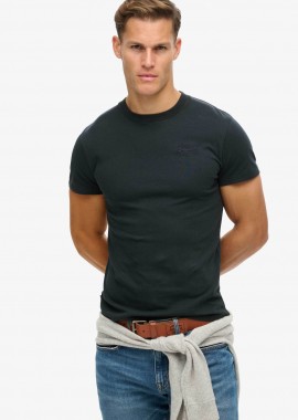 SUPERDRY & CO - Superdry ανδρικό T-shirt με κεντημένο λογότυπο Slim Fit