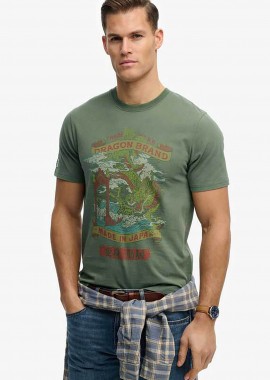 SUPERDRY & CO - Superdry ανδρικό T-shirt με graphic print Relaxed Fit