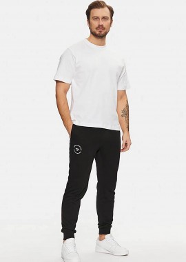 JACK & JONES - JACK & JONES ανδρικό παντελόνι φόρμας με λογότυπο - 12268442 Μαύρο