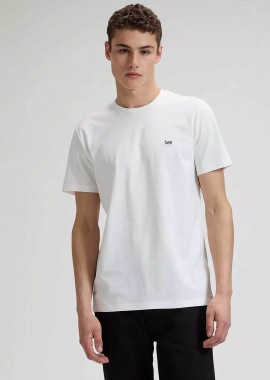 LEE - Lee® ανδρικό T-shirt με κεντημένο λογότυπο Regular Fit - 112376605 Λευκό