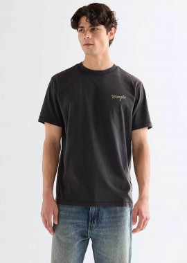 WRANGLER - Wrangler® ανδρικό T-shirt με graphic print Relaxed Fit - 112378003 Μαύρο