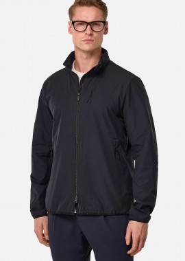 BOGGI MILANO - Boggi Milano ανδρικό bomber jacket αδιάβροχο με ψηλό λαιμό - BO25P068301 Μπλε Σκούρο