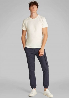 CALVIN KLEIN JEANS - Calvin Klein Jeans ανδρικό παντελόνι cargo μονόχρωμο Skinny Fit - J30J327614 Μπλε Σκούρο