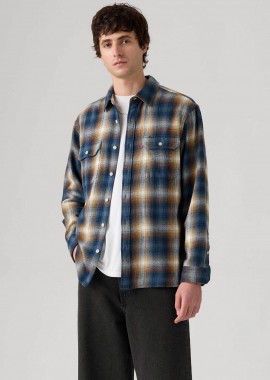LEVI'S - Levi's® ανδρικό overshirt flannel με καρό σχέδιο Relaxed Fit