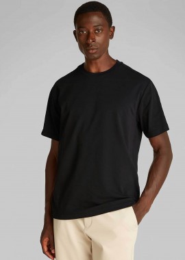 CALVIN KLEIN - Calvin Klein ανδρικό T-shirt πικέ μονόχωμο Regular Fit - K10K114173 Μαύρο