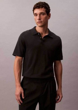CALVIN KLEIN - Calvin Klein ανδρικό T-shirt με logo print Regular Fit - LV04LC326G Μαύρο
