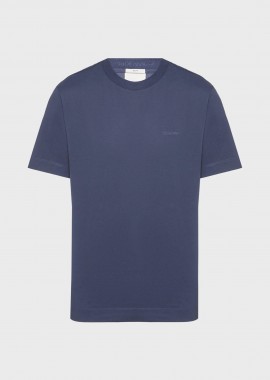 CALVIN KLEIN - Calvin Klein ανδρικό T-shirt με λογότυπο Straight Fit - LV04LF203G Μπλε Σκούρο
