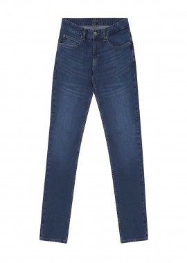 PRINCE OLIVER - Prince Oliver ανδρικό τζιν παντελόνι πεντάτσεπο Slim Fit - 10582006 Denim Blue