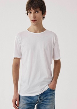 HARTFORD - Hartford ανδρικό T-shirt μονόχρωμο Regular Fit - BF65301 Λευκό