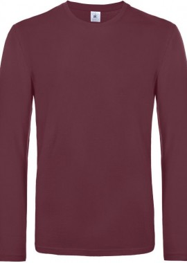 B & C - Μακρυμάνικο T-Shirt TU07T B & C E190 LSL Burgundy