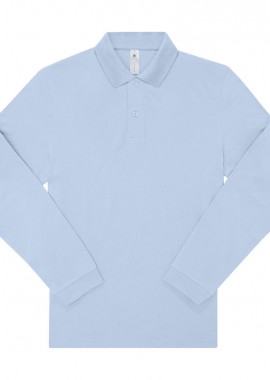 B & C - Μπλούζα Polo Μακρυμάνικη PU425 B & C My Polo 180 LSL Ανδρική Blush Blue