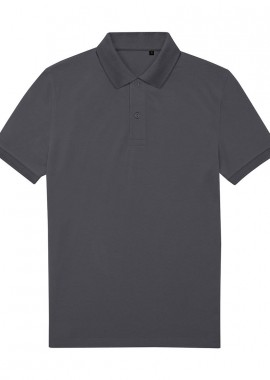 B & C - Ανδρική Μπλούζα Polo PU428 B & C White Dark Grey