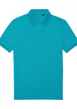 B & C - Ανδρική Μπλούζα Polo PU428 B & C White Pop Turquoise