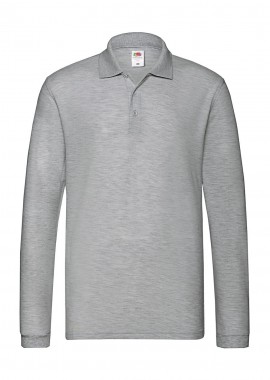 Fruit of the Loom - Μπλούζα Polo Μακρυμάνικη 63-310-0 Fruit of the Loom Premium Athletic Heather