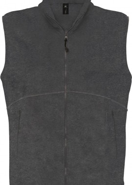 B & C - Αμάνικο Γιλέκο Fleece Traveller + B & C Charcoal