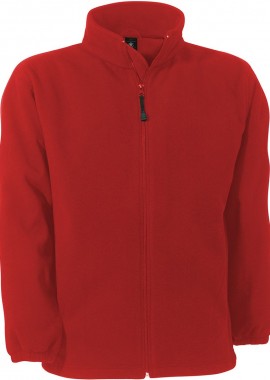 B & C - Αδιάβροχη Ζακέτα Fleece WindProtek B & C Red