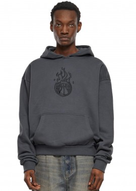 Mister Tee - Teamdream Ultraheavy Oversize Hoodie Mister Tee MT3118-00094 darkgrey