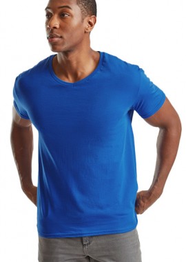 Fruit of the Loom - Ανδρικό T-Shirt V-Neck 61-442-0 Fruit of the Loom Iconic 150 Slim Fit Royal Blue