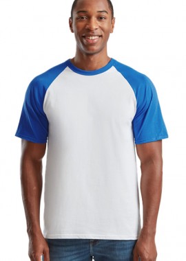 Fruit of the Loom - Ανδρικό Baseball T-Shirt 61-026-0 Fruit of the Loom White/Royal
