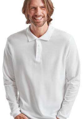 Fruit of the Loom - Μπλούζα Polo Μακρυμάνικη 63-310-0 Fruit of the Loom Premium White