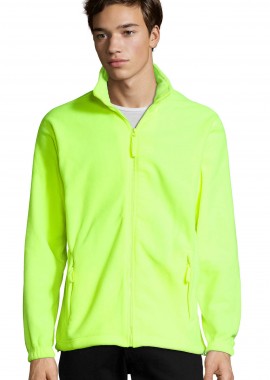 SOLS - Ανδρική Ζακέτα Fleece 55000 SOL'S Navy 306 Neon Yellow