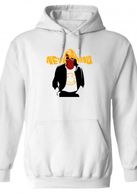 Rock Avenue - Hoodie Nirvana Cobain Nevermind 01 Rock Avenue White