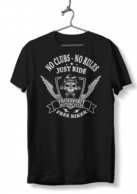 Pop Culture - T-Shirt No clubs no rules Pop Culture Black