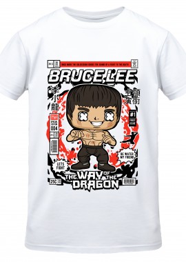 Pop Culture - T-Shirt Bruce Lee Pop Culture White