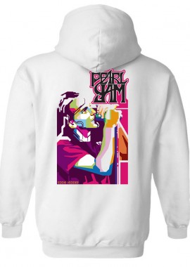 Rock Avenue - Hoodie Eddie Vedder Pearl Jam Rock Avenue White