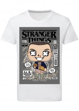 Pop Culture - T-Shirt Eleven With Eggos Stranger Things Pop Culture White