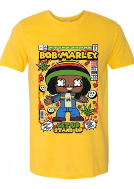Pop Culture - T-Shirt Bob Marley Pop Culture Daisy