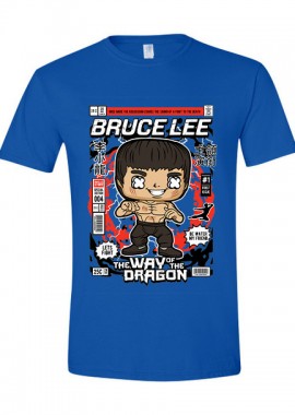 Pop Culture - T-Shirt Bruce Lee Pop Culture Royal