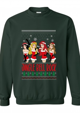Pop Culture - Χριστουγεννιάτικο Ugly Sweater Disney Princess Pop Culture Forest Green