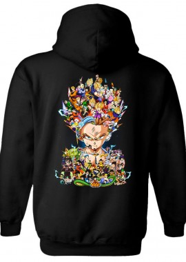 Pop Culture - Hoodie Dragon Ball Art Pop Culture Black