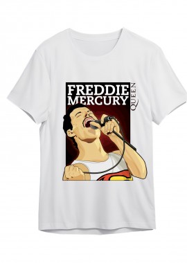 Rock Avenue - T-Shirt Freedie Mercury 1 Rock Avenue White